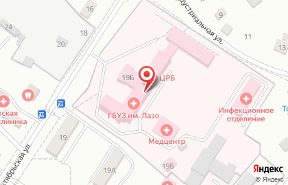 Центральная районная больница на Октябрьской улице на карте
