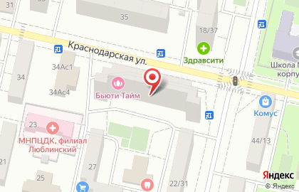 Центр оформления медицинских справок М-Сервис на Краснодарской улице на карте
