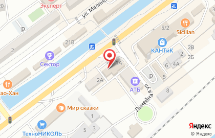 Сфера-оптика на Линейной улице на карте