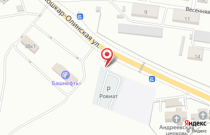 Автостоянка ВОА на Молодёжной улице на карте
