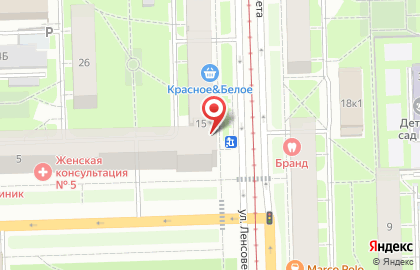 Продовольственный магазин в Московском районе на карте
