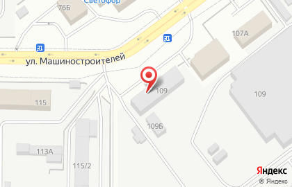 Магазин автотоваров на улице Машиностроителей на карте