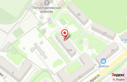 Янышев на карте