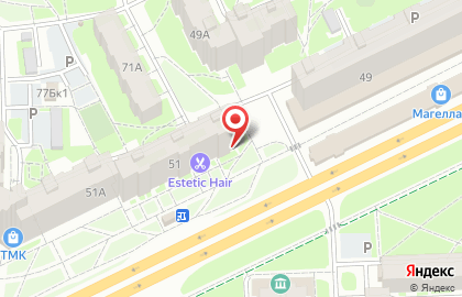 Магазин Beauty Shop на Рижском проспекте на карте