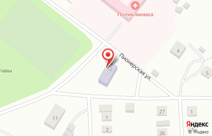 Поселковая библиотека на улице Матросова на карте