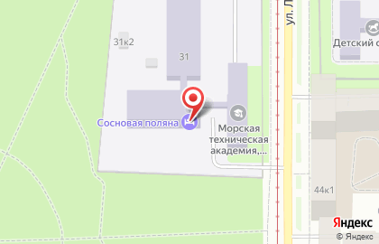 Футбольная школа Санкт-Петербург на улице Летчика Пилютова на карте