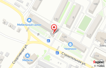 Продуктовый магазин Парус в 6-ом микрорайоне на карте