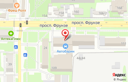 Автобарин на карте