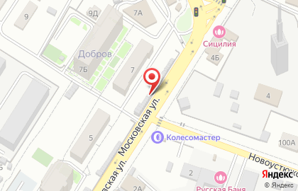 Билборды (6х3 м) от РГ Дрим на Московской улице на карте