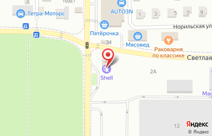 Автосервис Shell в Ростове-на-Дону на карте