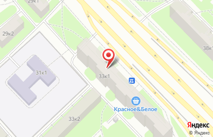 Супермаркет Магнит на проспекте Ветеранов на карте
