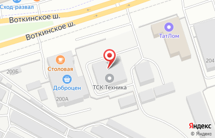 Торгово-сервисная компания Универсал-Спецтехника на Воткинском шоссе на карте