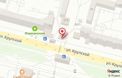 Продуктовый магазин Ангара в Центральном районе на карте