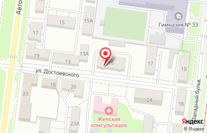 Магазин дверей и хозяйственных товаров Фиалка на улице Достоевского на карте