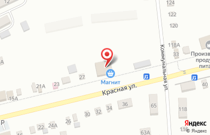 Магазин косметики и бытовой химии Магнит Косметик на Красной улице на карте