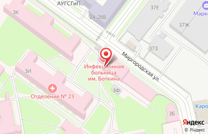 Банкомат Банк Санкт-Петербург на Миргородской улице на карте