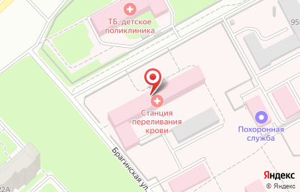 Областная станция переливания крови в Дзержинском районе на карте