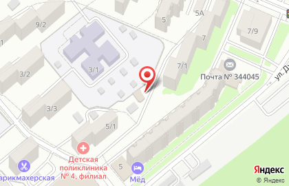 Киоск по продаже хлебобулочных изделий на улице Миронова на карте