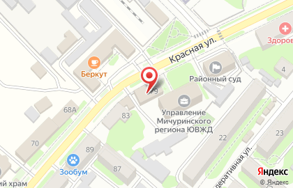 УТ МВД России по ЦФО, линейный отдел министерства внутренних дел Российской Федерации на станции Мичуринск на карте
