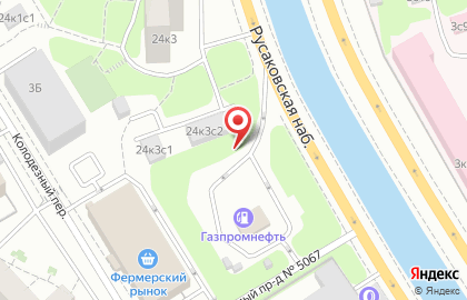 АЗС Газпромнефть на Русаковской улице на карте