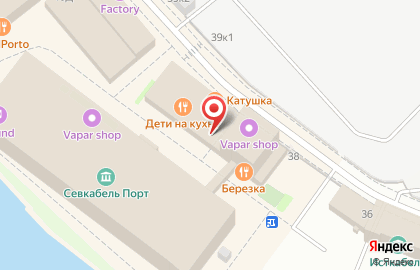 Ресторан Катушка и дели-маркет на Кожевенной линии,40 на карте