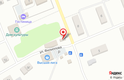 Промтовары на улице Филиппова на карте