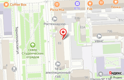 Бюджет на проспекте Ленина на карте