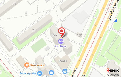 Клуб кикбоксинга Gulliver на улице Станкостроителей на карте