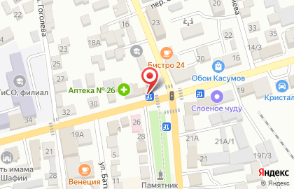 Продуктовый магазин в Махачкале на карте