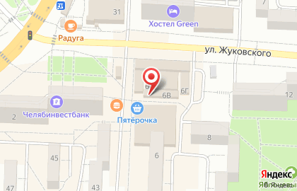 Магазин колбасных изделий на улице Жуковского на карте