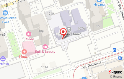 Пермский краевой колледж Оникс в Ленинском районе на карте