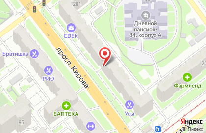 Наука на проспекте Кирова на карте