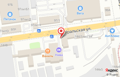 Магазин автозапчастей Чалик на Уральской улице на карте