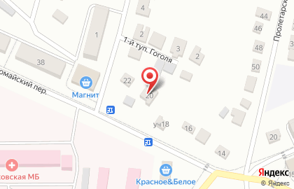 Магазин цветов Lavanda в Первомайском переулке на карте