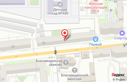 Мастерская по ремонту обуви, сумок и изготовлению ключей в Центральном районе на карте
