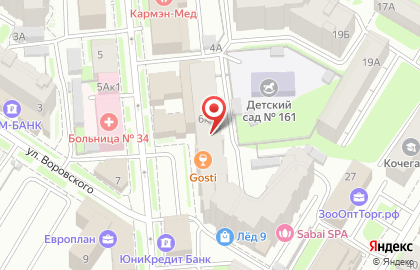 Единая служба заказов Leverans.ru в Нижегородском районе на карте