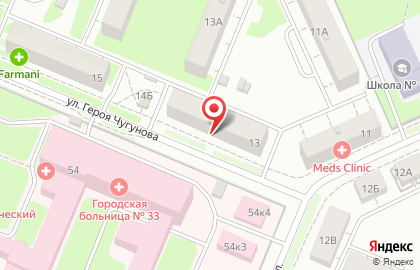 Типография PrintES на улице Героя Чугунова на карте