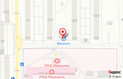 Продовольственный магазин Василич в Промышленном районе на карте