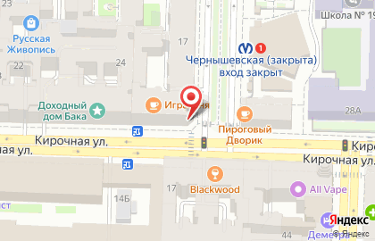 Терминал МТС банк на Фурштатской улице на карте