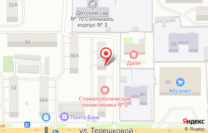 Парикмахерская Любава в Октябрьском районе на карте