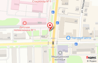 Киоск фастфудной продукции в Узловой на карте