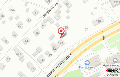 Автомастерская Сход-развал 3D Филин на проспекте Авиаторов на карте
