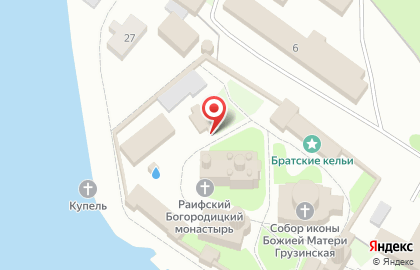 Раифский Богородицкий мужской монастырь в Казани на карте