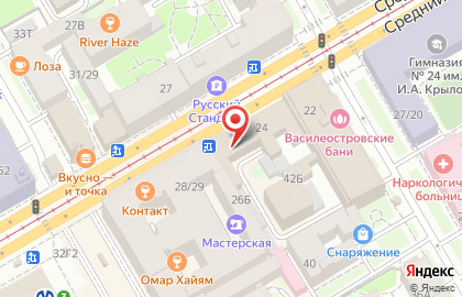 Служба эвакуации в Василеостровском районе на карте