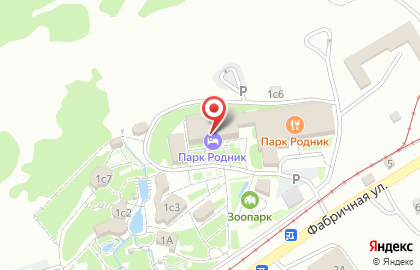 Гостинично-развлекательный комплекс Парк Родник на Фабричной, 1/2 на карте