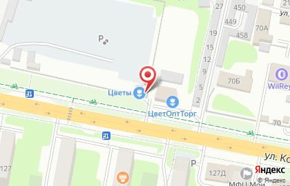 Магазин цветов в Липецке на карте