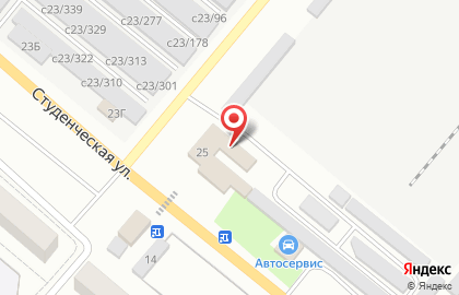 Супермаркет Вист на Студенческой улице на карте