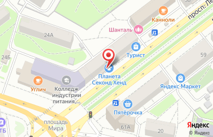 Билайн — домашний интернет и цифровое ТВ на проспекте Ленина на карте