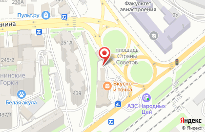 Киоск фастфудной продукции на площади Страны Советов на карте