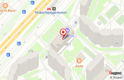 Всероссийская детская спортивная школа FD на метро Новопеределкино на карте
